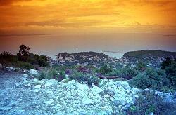 Blick auf Veli Losinj vom Sveti Ivan