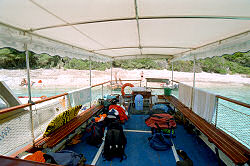 auf Tour mit Kapit�n Mate auf Insel Losinj / Kroatien