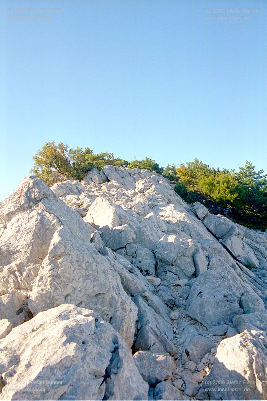 der Gebirgszug des Osorscica bei Nerezine / Osor auf der Insel Losinj
