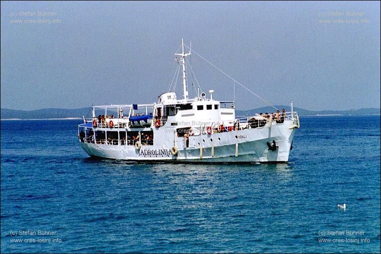 die F�hre nach Susak